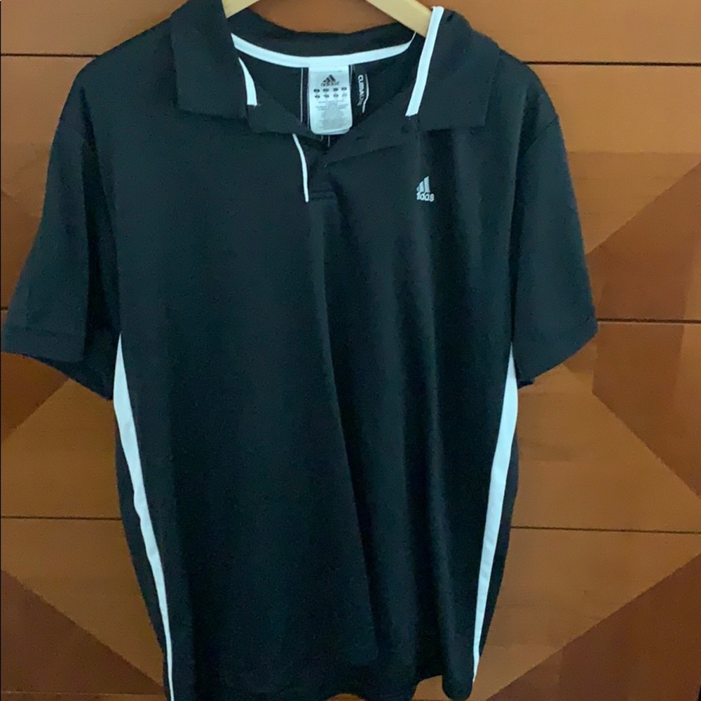 Adidas XL men’s black climalite polo shirt